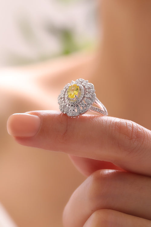 Fancy ve Pırlanta Taşlı Yüzük