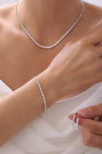 6.38 Karat Pırlanta Su Yolu Düğün Seti