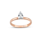 0.70 Karat Damla Kesim Pırlanta Tektaş Yüzük