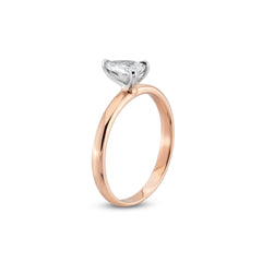 0.70 Karat Damla Kesim Pırlanta Tektaş Yüzük