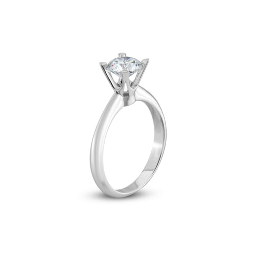 0.50 Karat Yuvarlak Kesim Pırlanta Tektaş Yüzük