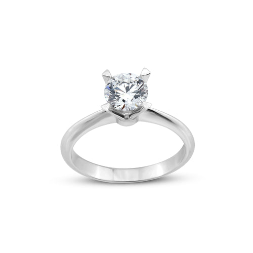 0.50 Karat Yuvarlak Kesim Pırlanta Tektaş Yüzük