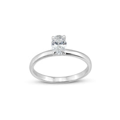 0.70 Karat Oval Kesim Pırlanta Tektaş Yüzük