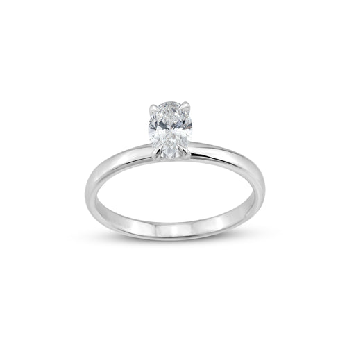 0.70 Karat Oval Kesim Pırlanta Tektaş Yüzük