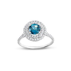 London Blue Safir ve Pırlanta Taşlı Alkahest Yüzük