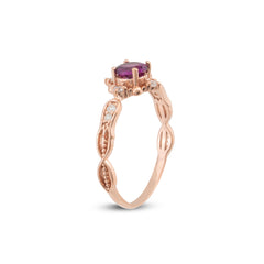 Alexandrite Taşlı ve Pırlantalı Vintage Yüzük