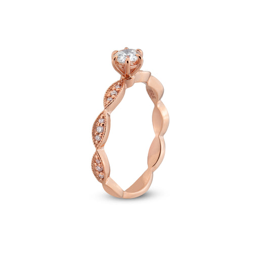 0.44 Karat Tektaş Pırlanta Yüzük