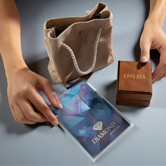 Pembe Safir Taşlı ve Pırlantalı Vintage Kolye